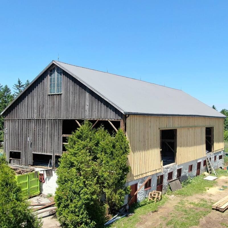 Old barn restoration.  